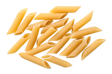 durum wheat penne pasta isolated on transparent background png