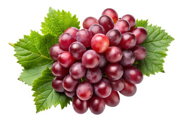 Fototapeta premium red grape isolated on transparent background png