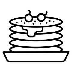 Pancake Stack Icon