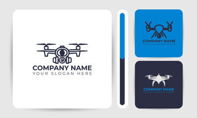 Professional drone logo pack for businesses