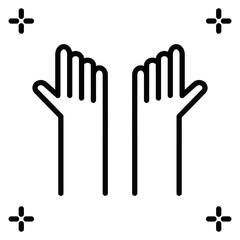 Hands Reaching Out Icon