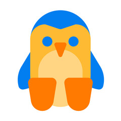 penguin doll flat style