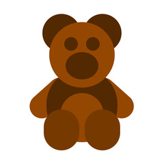 teddy bear flat style
