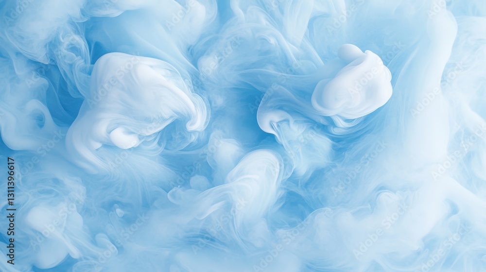 Poster a macro shot of ink drops swirling in water, forming abstract and mesmerizing patterns