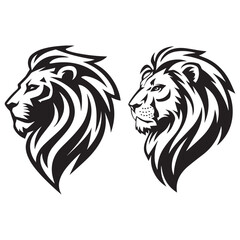 lion head vector