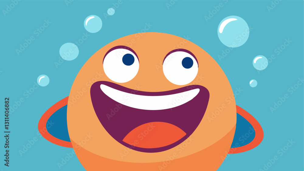 Poster upturned eyes and flushed cheeks a cartoon character with big circular eyes that are partially close