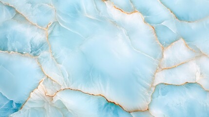 A stunning close-up of icy blue quartz stone with shimmering crystalline highlights. 