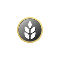 Fototapeta premium High fiber icon or sign vector isolated eps. High fiber icon for product packaging design element. High fiber label for packaging design element.