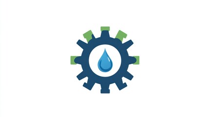 Water Conservation Gear Graphic