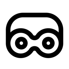 glasses outlined black style