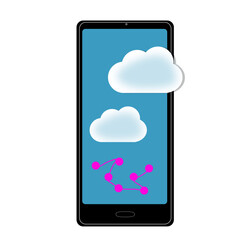 mobile phone with cloud