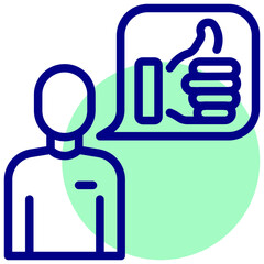 like vector mixed outline icon