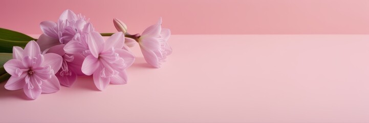 Obraz premium Nowruz – Persian Spring Minimalism with hyacinth pattern