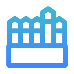 crayon outlined gradient style