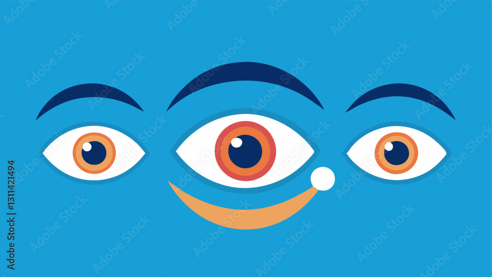 Poster time lapse effect a gradual transition showing the eye area improving over time from initial puffine