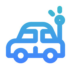 rc car outlined gradient style