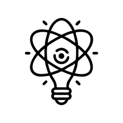 A light bulb based on a simplified model of the atom. Intended for use in scientific and technological applications.