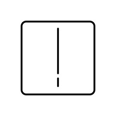 info button line icon