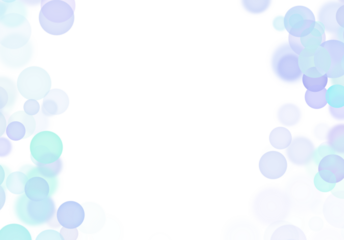シャボン玉　玉ボケ　フレーム背景素材　水色