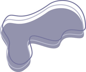 Abstract blob decorative element shape
