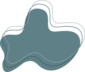 Abstract blob decorative element shape
