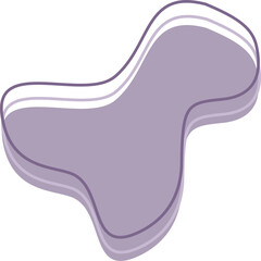 Abstract blob decorative element shape