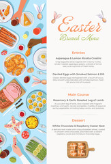 Festive Easter Brunch Menu Template