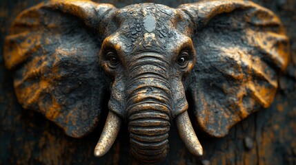 This stunning elephant sculpture showcases exquisite craftsmanship