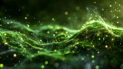 water drops on the green leaf