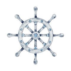 Fototapeta premium steering wheel of a ship