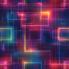 Obraz premium neon lines abstract background