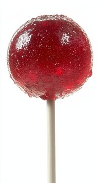 Fresh red lobok isolated on a white background showcasing its vibrant color and unique shape for culinary use