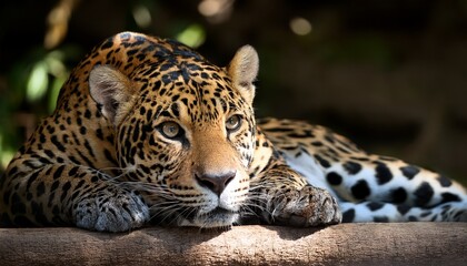 Naklejka premium jaguar in the zoo