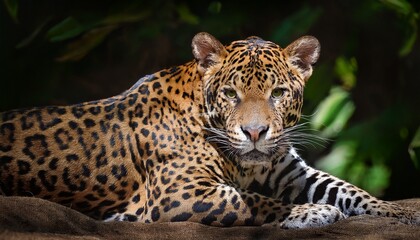 Naklejka premium jaguar in the zoo