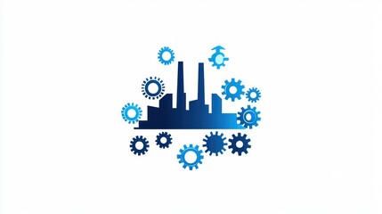 Obraz premium Industrial Gears Manufacturing Facility