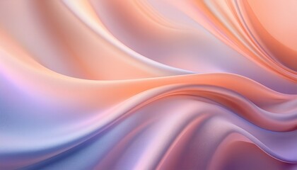 Obraz premium A gradient transition from soft peach to pastel lavender, with a subtle silky texture and minimal design, creating a serene and elegant color flow. 