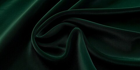 Fototapeta premium Elegant dark emerald cloth perfect for high-fashion creations.