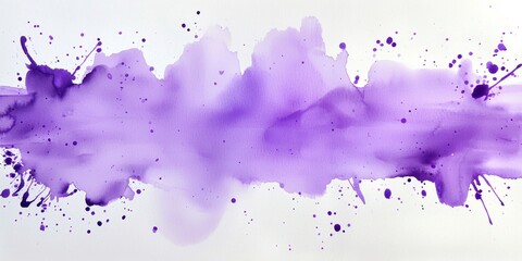Obraz premium Vibrant abstract art featuring purple watercolor splashes.