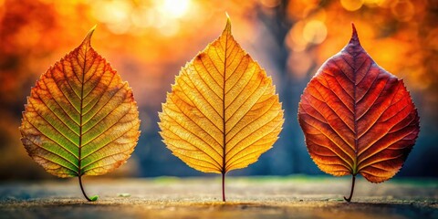 Fototapeta premium Intricate details of dried autumn leaves are captured in this high-resolution macro image, ideal as a fall background.