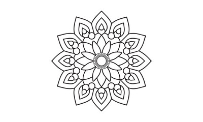 Simple Mandala Coloring Page