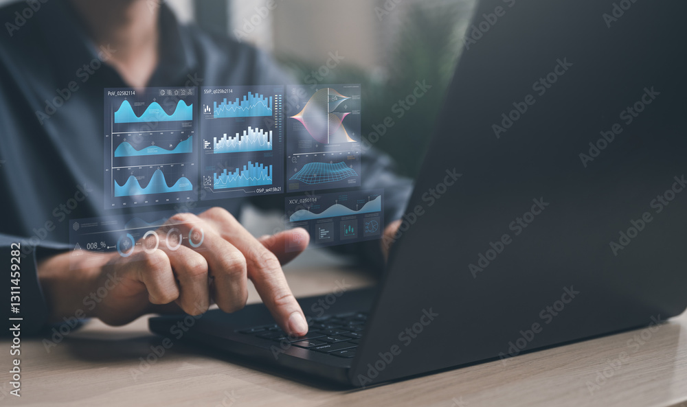 Poster data analysis interface database. analyst information system. business technology research.