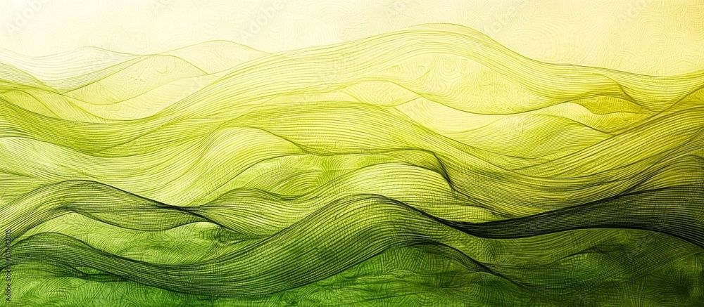 Poster Watercolor canvas displaying a soft khaki gradient. 