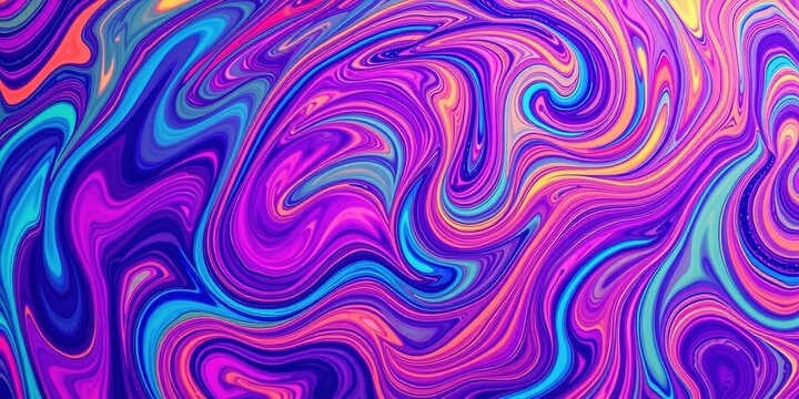 Abstract Music Background - Psychedelic Swirls