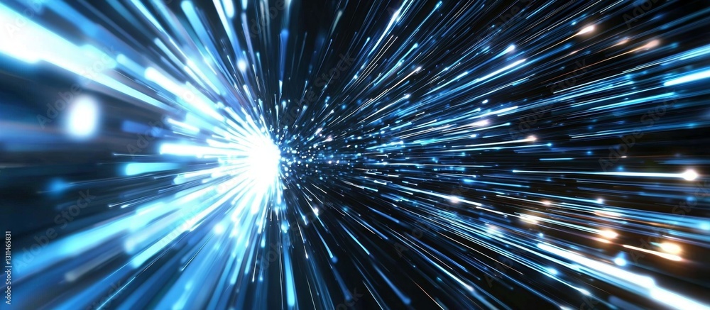 Poster dynamic 3d environment showcasing internet speed