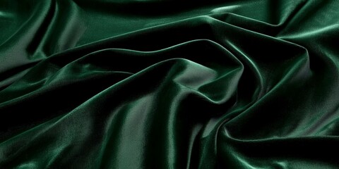 Fototapeta premium Elegant dark emerald cloth perfect for high-fashion creations.