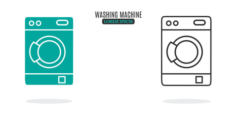 Illustration symbol. Washing machine abstract illustration design. Stock vector icon.