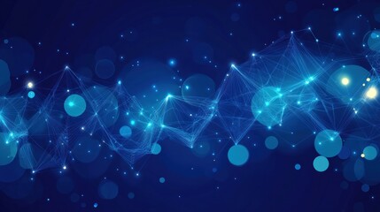Fototapeta premium Abstract Tech-Inspired Digital Network with Dynamic Data Flow and Connectivity
