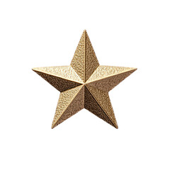 A bronze star icon with textured surface and three-dimensional depth.