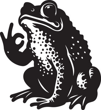 Froge picture in white background