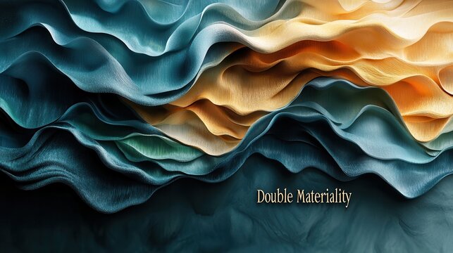 Double Materiality Concept on Abstract Fabric Layers